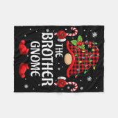 Brother Gnome Matching Christmas Pjs For Family  Fleece Deken (Voorkant (Horizontaal))