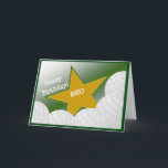 Brother - Happy Birthday Golf Loving Bro! Kaart<br><div class="desc">Leuke kaart om je golfliefhebbende broer een gelukkige verjaardag te wensen. Voeg een afbeelding van je broer met zijn favoriete uitrusting toe aan de binnenkant van de kaart voor een extra speciale touch.</div>