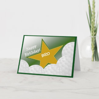 Brother - Happy Birthday Golf Loving Bro! Kaart