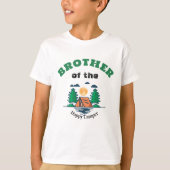 Brother Happy Camper T-Shirt Kids Birthday Party (Voorkant)