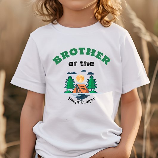 Brother Happy Camper T-Shirt Kids Birthday Party