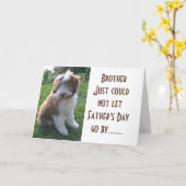 **BROTHER** HAPPY FATHER'S DAY KAART (Gele Bloem)
