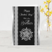 Brother / Happy Vaderdag - Keltische knoop Kaart (Gele Bloem)