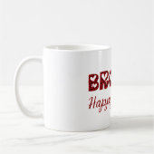 Brother Happy Valentijn Cute Cupid Typografie Koffiemok (Links)