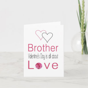 Brother Happy Valentine's Day Rozen Feestdagen Kaart