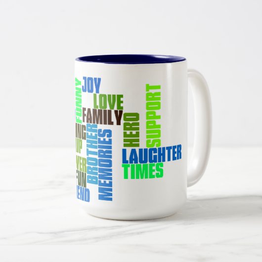 Brother Hero Blue Two Toned Mok (Voorkant rechts)