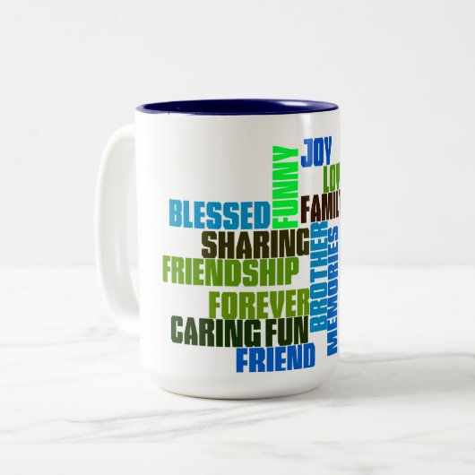 Brother Hero Blue Two Toned Mok (Voorkant links)