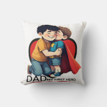 Brother Hug Love Pillow Schattige Superhero Gift