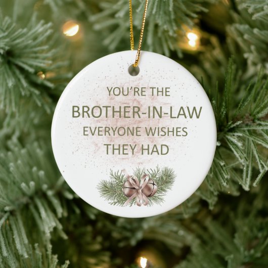  'Brother-in-law'-cadeau Keramisch Ornament (Boom)