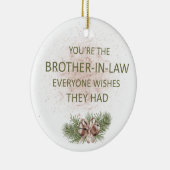  'Brother-in-law'-cadeau Keramisch Ornament (Rechts)