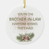  'Brother-in-law'-cadeau Keramisch Ornament (Voorkant)