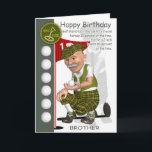 Brother-in-Law Golfer Verjaardag Wenskaart Kaart<br><div class="desc">Broer-in-law Golfer Verjaardag Wenskaart met Humor</div>
