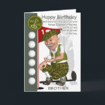 Brother-in-Law Golfer Verjaardag Wenskaart Kaart<br><div class="desc">Broer-in-law Golfer Verjaardag Wenskaart met Humor</div>
