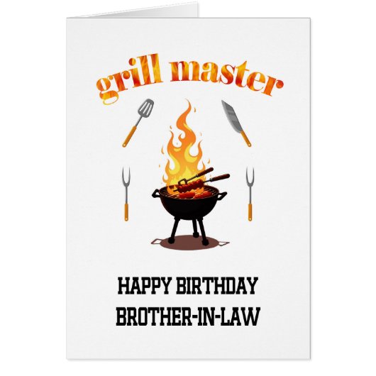 Brother In Law Grill Master Verjaardag (Voorkant)