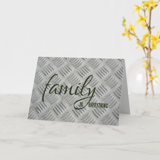 Brother-in-law Verjaardag Grijs Metaal Ontwerp Kaart (Gele Bloem)