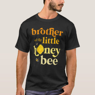 Brother Little Honey bee Birthday Gender onthullin T-shirt