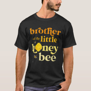 Brother Little Honey bee Birthday Gender onthullin T-shirt