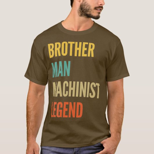 Brother Man Machinist Legend T-shirt (Voorkant)