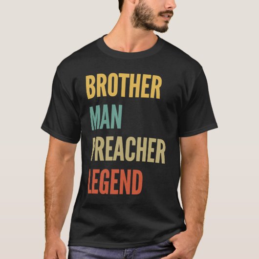 Brother Man Preacher Legend T-shirt (Voorkant)