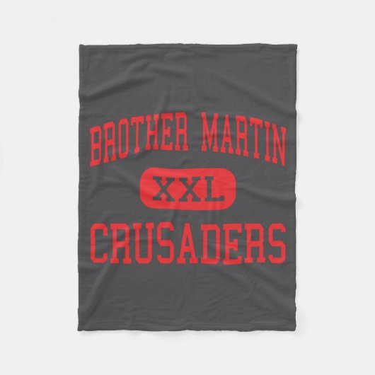Brother Martin Crusaders High New Orleans _1  Fleece Deken (Voorkant)