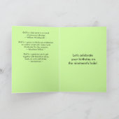 Brother Martini Golfbal Happy Birthday Kaart (Binnen)