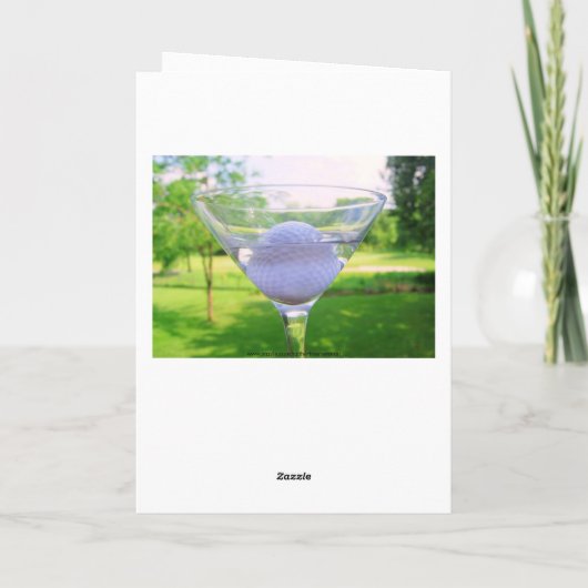 Brother Martini Golfbal Verjaardag Kaart (Achterkant)