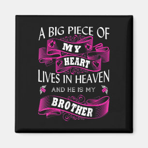Brother Memorial Day My Guardian Angel a Big Piece Magneet