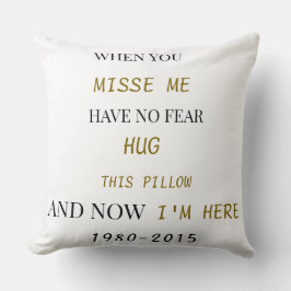 Brother Memorial Pillow – Forever in Our Hearts Kussen