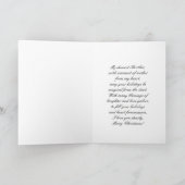 Brother Merry Kerstmis - Frosted Trees Feestdagen Kaart (Binnen)