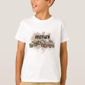  Brother Monster Truck Verjaardagsfeest T-shirt (Voorkant)