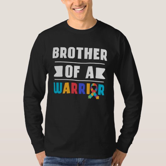 Brother Of A Warrior Autism Awareness Proud Family T-shirt (Voorkant)
