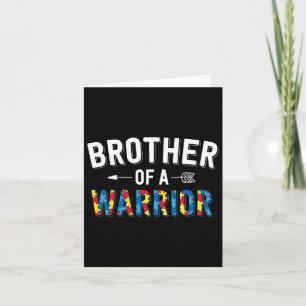 Brother Of A Warrior Family Bro World Autism Aware Kaart
