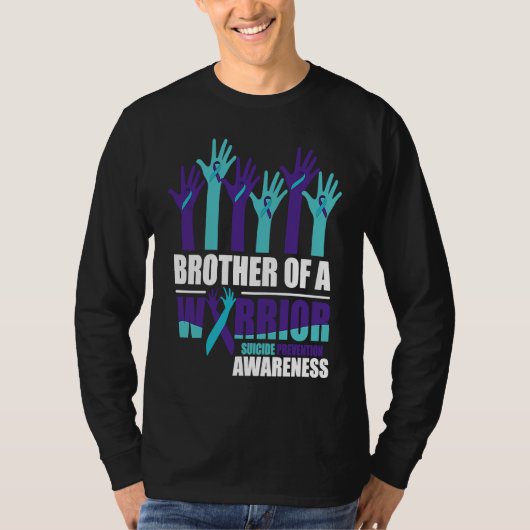 Brother of a Warrior Suicide Awareness Mental Heal T-shirt (Voorkant)