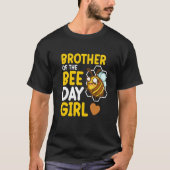 Brother Of Bee Day Girl Honey Beekeeper Beekeeping T-shirt (Voorkant)