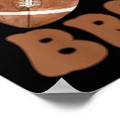 Brother Of The 1 Year Old Football First Birthday  Poster (Hoek)