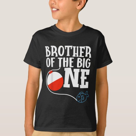 Brother Of The Big One Fishing Boy First Birthday  T-shirt (Voorkant)
