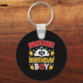 Brother Of The Birthday Boy For Matching Family Pa Sleutelhanger (Voorkant)