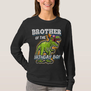 Brother of the Birthday Boy Matching Family Dinosa T-shirt