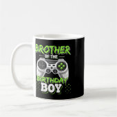 Brother Of The Birthday Boy Matching Video Game Bi Koffiemok (Links)