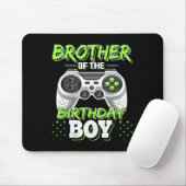 Brother Of The Birthday Boy Matching Video Game Bi Muismat (Met muis)