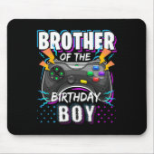 Brother Of The Birthday Boy Matching Video Game Bi Muismat (Voorkant)