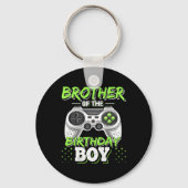Brother Of The Birthday Boy Matching Video Game Bi Sleutelhanger (Voorkant)
