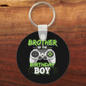 Brother Of The Birthday Boy Matching Video Game Bi Sleutelhanger (Voorkant)