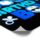 Brother Of The Boss Birthday Boy Baby Family Decor Poster (Hoek)