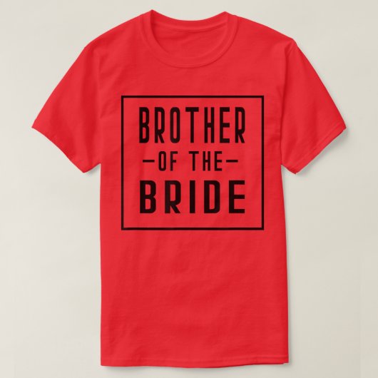 Brother of the Bride Bachelor Matching Group Big L T-shirt (Design voorkant)