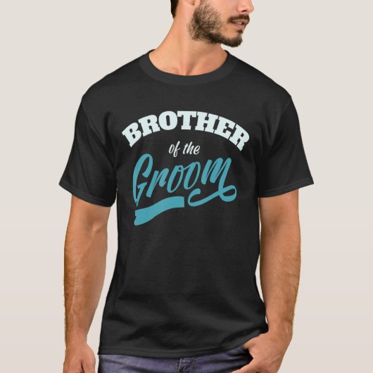 Brother Of The Groom Wedding Party T-shirt (Voorkant)