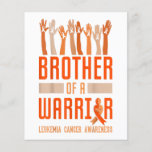 Brother Of Warrior Leukemia Awareness Ribbon Gift Flyer<br><div class="desc">Brother Of Warrior Leukemia Awareness Ribbon Gift</div>