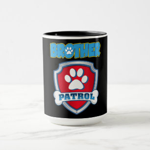 Brother Patrol Shirt - Dog Mam Papa Gift Verjaarda Mok