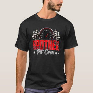 Brother Pit Crew Race Auto Verjaardagsfeest Racing T-shirt