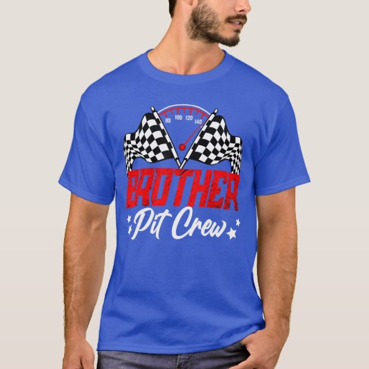 Brother Pit Crew Verjaardagsfeestje Race Lover Rac T-shirt (Voorkant)